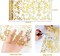 Gold Table Runner 2-Pack – 11x108” Sequin Glitter Metallic Mesh Table Runners for Weddings, Birthdays, Christmas & Party Decorations (Gold)